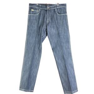 Southpole 8180 Straight Leg Denim Jean Pants Skater Hip Hop Y2K Blue Mens 34 EUC